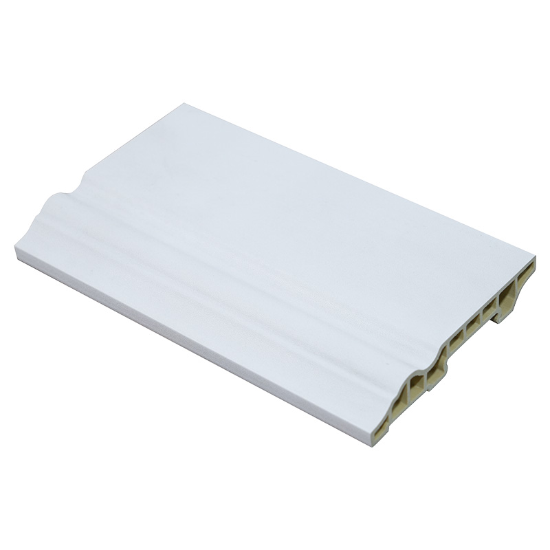 80mm Wood Grain WPC Skirting Board cum PVC composita Base